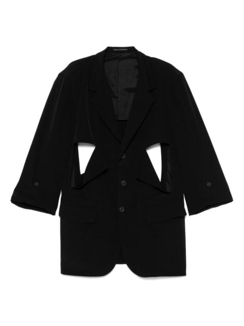 Yohji Yamamoto cut-out blazer