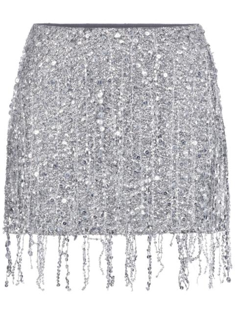 ELISABETTA FRANCHI sequin-embellished mini skirt