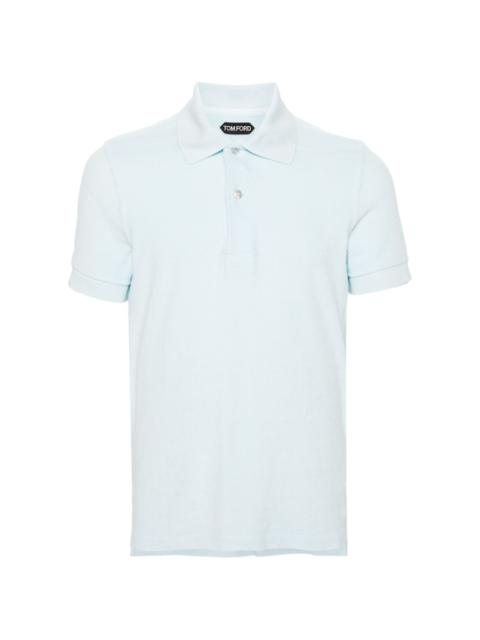 TOM FORD towelling-finish polo shirt