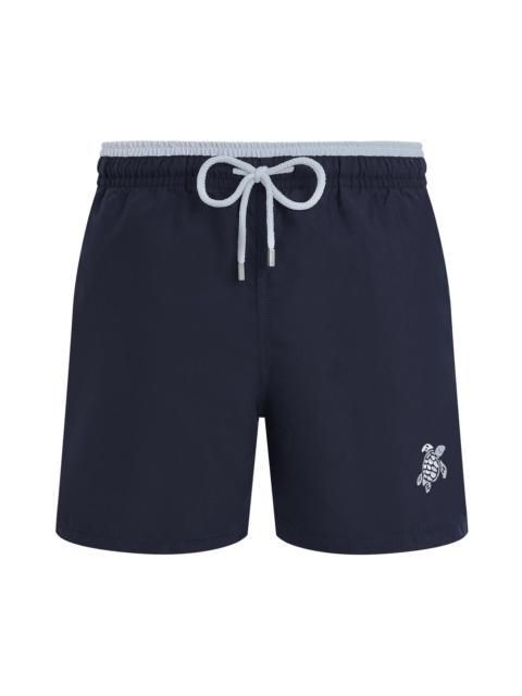 Vilebrequin Men's Unis Swim Shorts - Marine Blanc