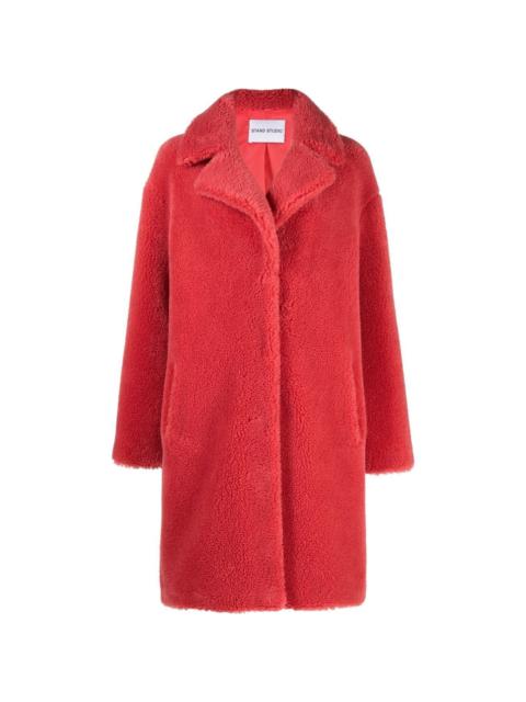 STAND STUDIO Camille faux-shearling oversized coat