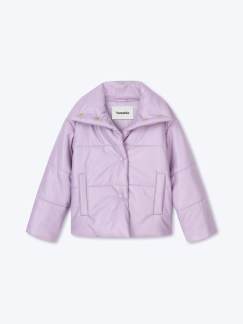 Nanushka HIDE - OKOBOR™ alt-leather puffer jacket - Lilac