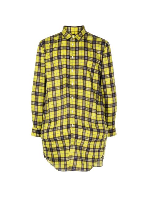 Comme des Garçons Homme Plus checked long-sleeve cotton shirt