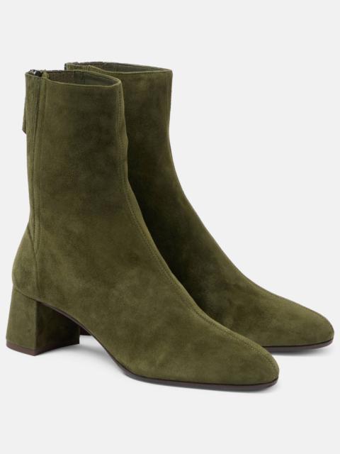 AQUAZZURA Saint Honore 50 suede ankle boots