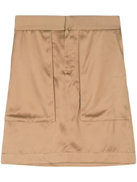 SA SU PHI panelled elasticated-waistband skirt