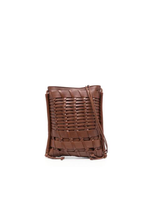 HEREU Trena interwoven leather bag