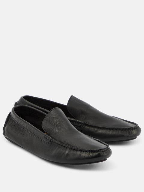 Lucca leather moccasins