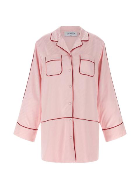 Off-White jacquard piping shirt