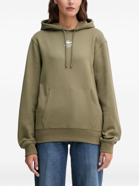 LACOSTE drawstring logo hooded hoodie