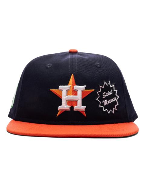SAINT M×××××× SAINT MICHAEL X NEW ERA MX6 H ASTROS CAP - NAVY/ORANGE