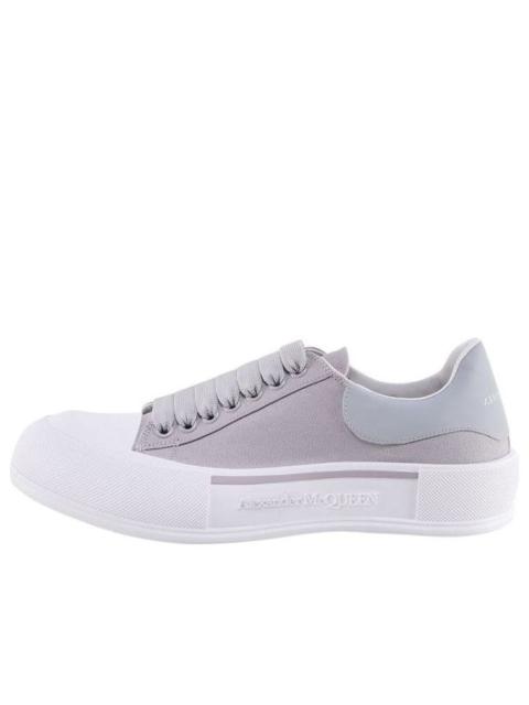 Alexander McQueen Alexander McQueen Deck Skate Plimsoll Lace Up 'Lilac Grey' 654594W4MVH1497