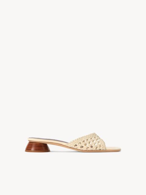 STAUD SIMONE CROCHET HEEL CREAM