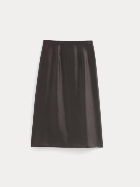 EVERLANE MIDI SKIRT IN COTTON-SILK ORGANZA