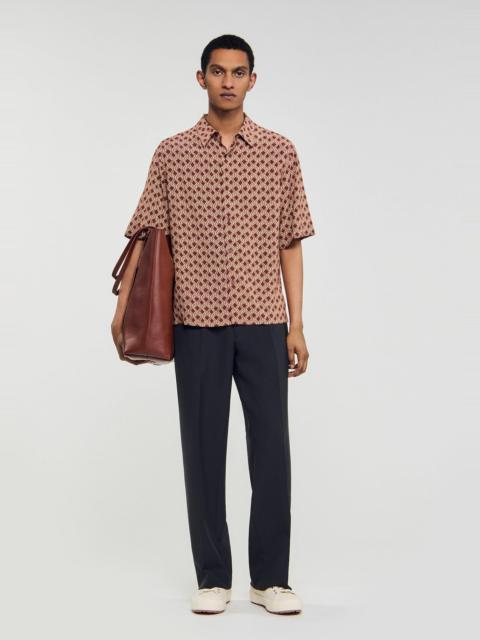 Sandro ROPE PRINT SHIRT