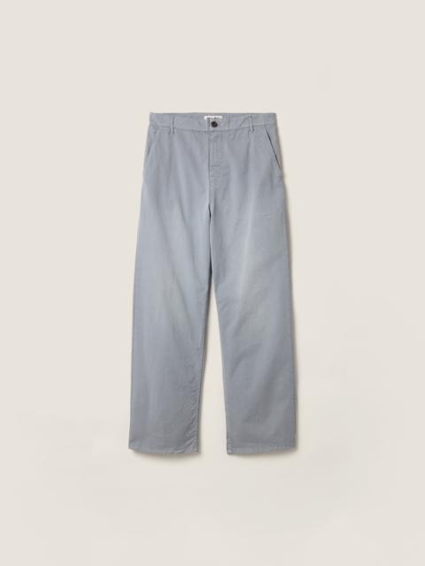 Miu Miu Garment-dyed twill pants