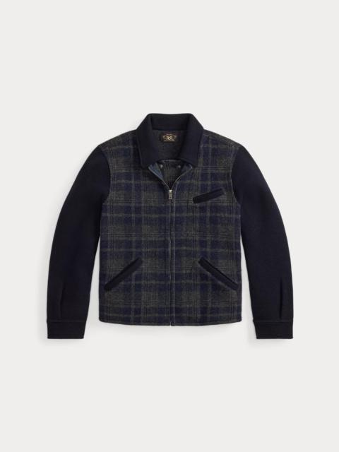 RRL by Ralph Lauren Plaid Wool Sweater Jacket