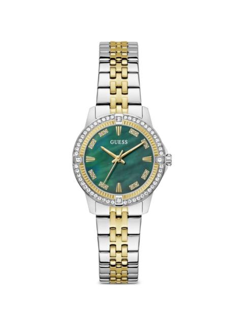 GUESS USA Colette crystal-embellished 32mm