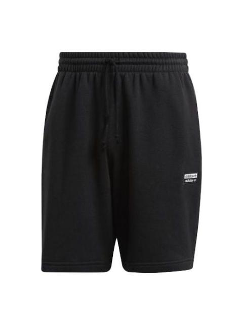 Men's adidas originals Double Label Sports Black Shorts ED7233
