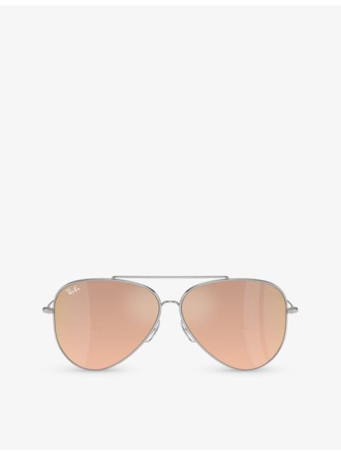 Ray-Ban RBR0101S Aviator Reverse pilot-frame metal sunglasses