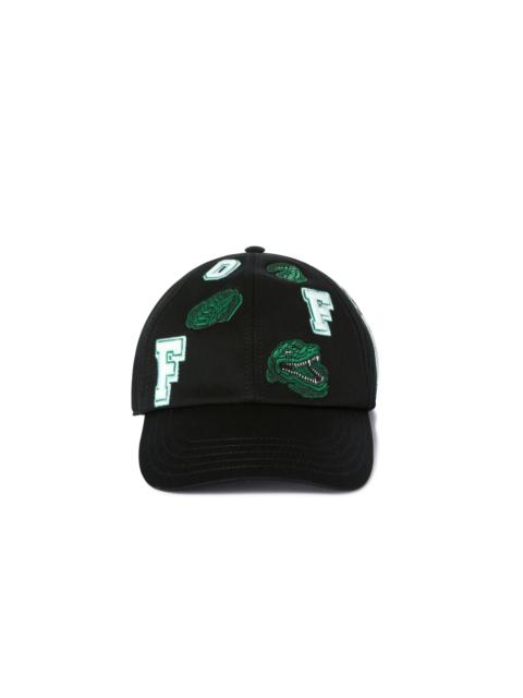 Off-White Black Crocodile Baseball Cap
