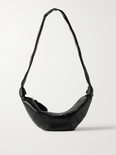 Lemaire Croissant Small Paneled Leather Shoulder Bag