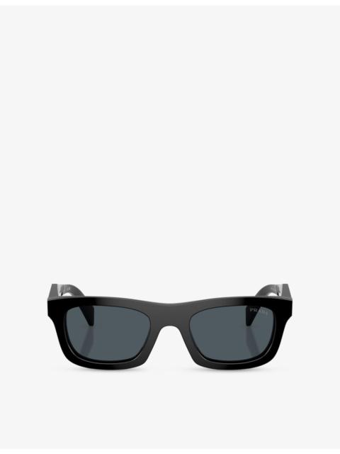 Prada PR C06S Pillow-Frame Acetate Sunglasses
