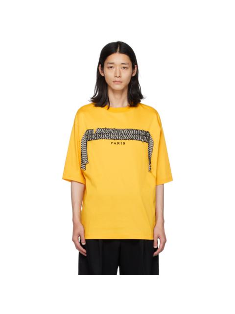 Lanvin Yellow Curb Lace T-Shirt