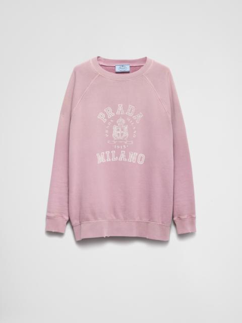 Prada Cotton crew-neck sweatshirt