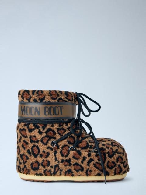 MOON BOOT Icon Low Fleece Leopard Boots