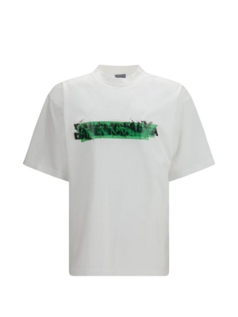 BALENCIAGA logo-print cotton t-shirt