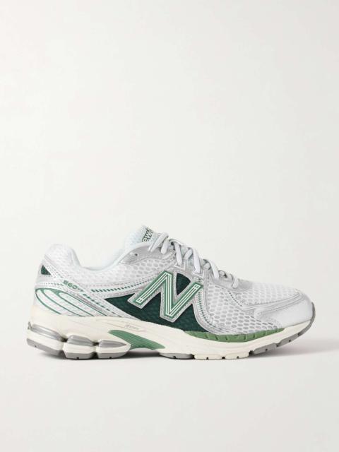Northern Lights 860v2 leather and rubber-trimmed mesh sneakers