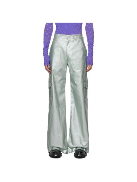 MAISIE WILEN Silver Argon Cargo Pants