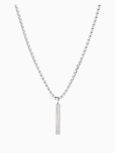 EMPORIO ARMANI STAINLESS STEEL PENDANT NECKLACE
