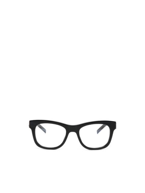 SAINT LAURENT YSL-monogram square-frame glasses