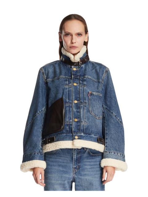 sacai Levi's x Sacai Blue Denim Sherpa Jacket