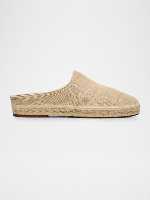 Loro Piana Men's Sea Sabot Walk Espadrille Mules