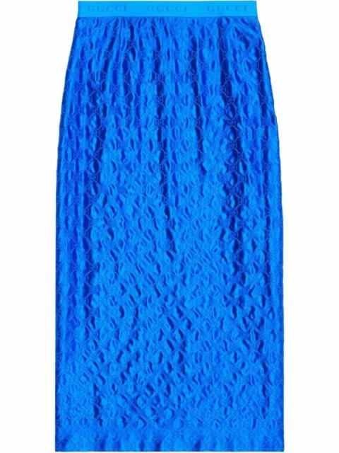 GUCCI GG Supreme silk skirt