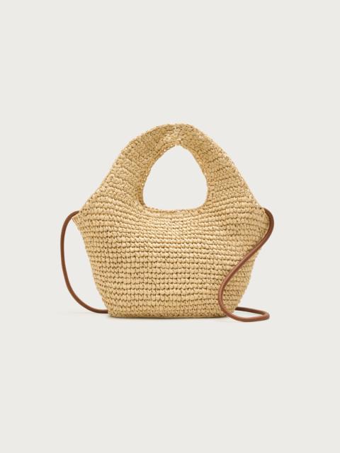J.CREW Small handknotted straw tote