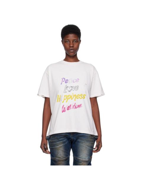 We11done White Lettering T-Shirt