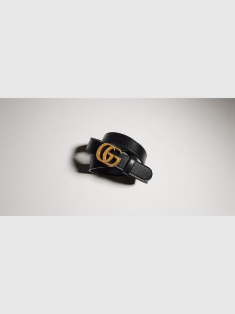 GUCCI Cut GG Marmont thin belt