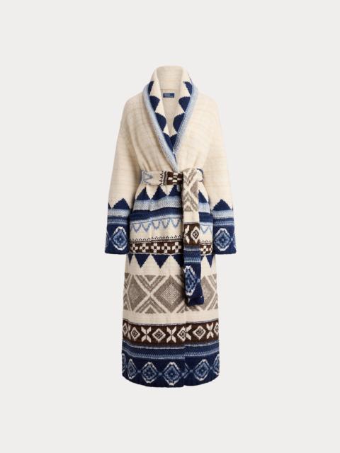 Polo Ralph Lauren Geo-Motif Wool Cardigan Coat