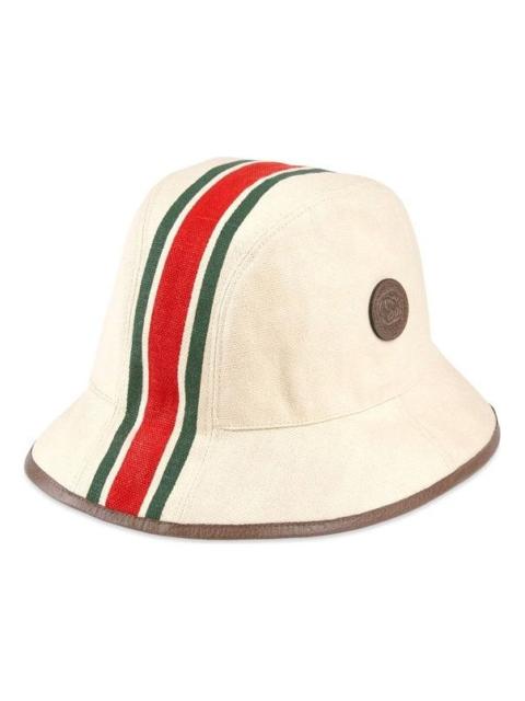 GUCCI Canvas fedora with Web