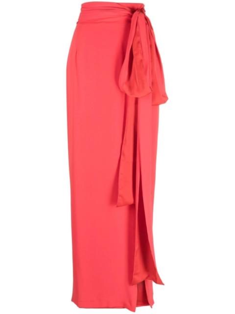 Bruce tie-waist maxi skirt