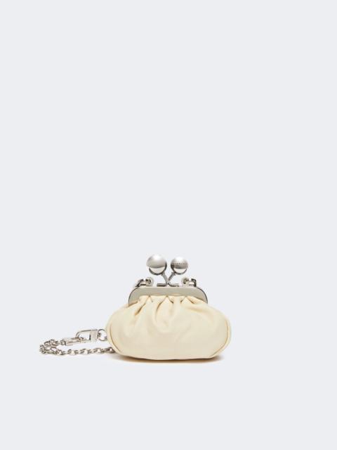 WEEKEND Max Mara DIOMEDE Shiny Nappa leather nano Pasticcino Bag - IVORY
