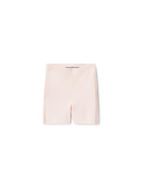 Alexander Wang debossed logo bike short