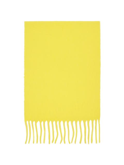 ISSEY MIYAKE Yellow Baby Alpaca Stole Scarf