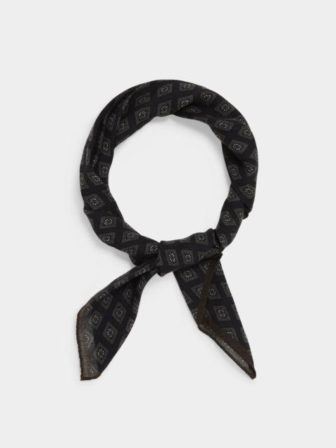 TODD SNYDER Italian Wool Diamond Neckerchief