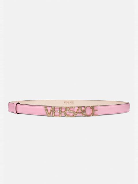 VERSACE Logo Crystal Belt