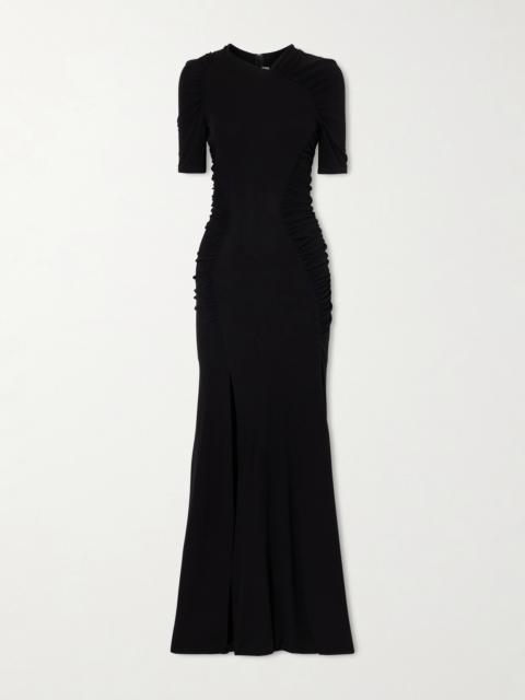 Victoria Beckham Gathered Satin Gown