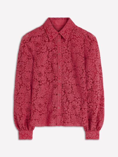 BODEN Cara Lace Shirt-Cherry Blush